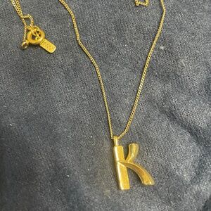 Jenny Bird  JennyBird Initial K Pendant and necklace